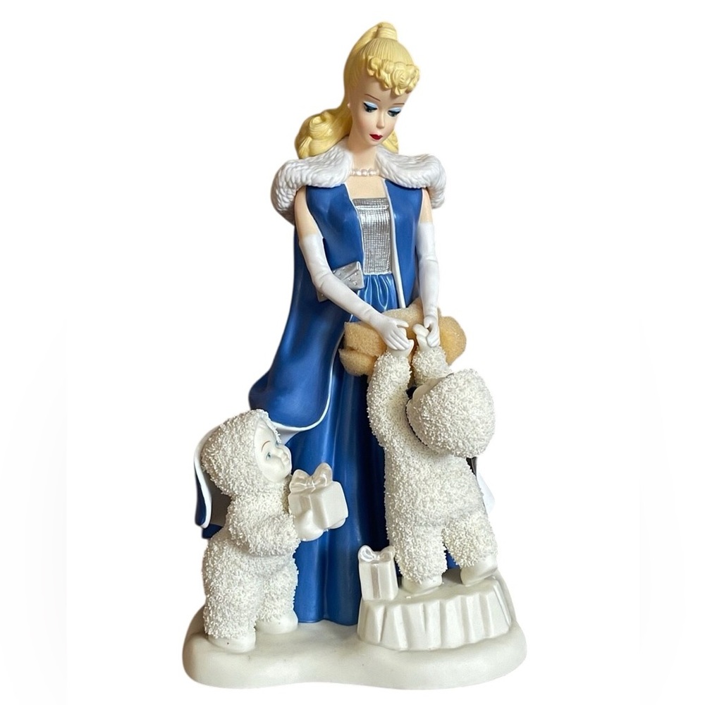 Barbie Snowbabies White Porcelain Collector’s Marked Figurine Base - Picture 7 of 12